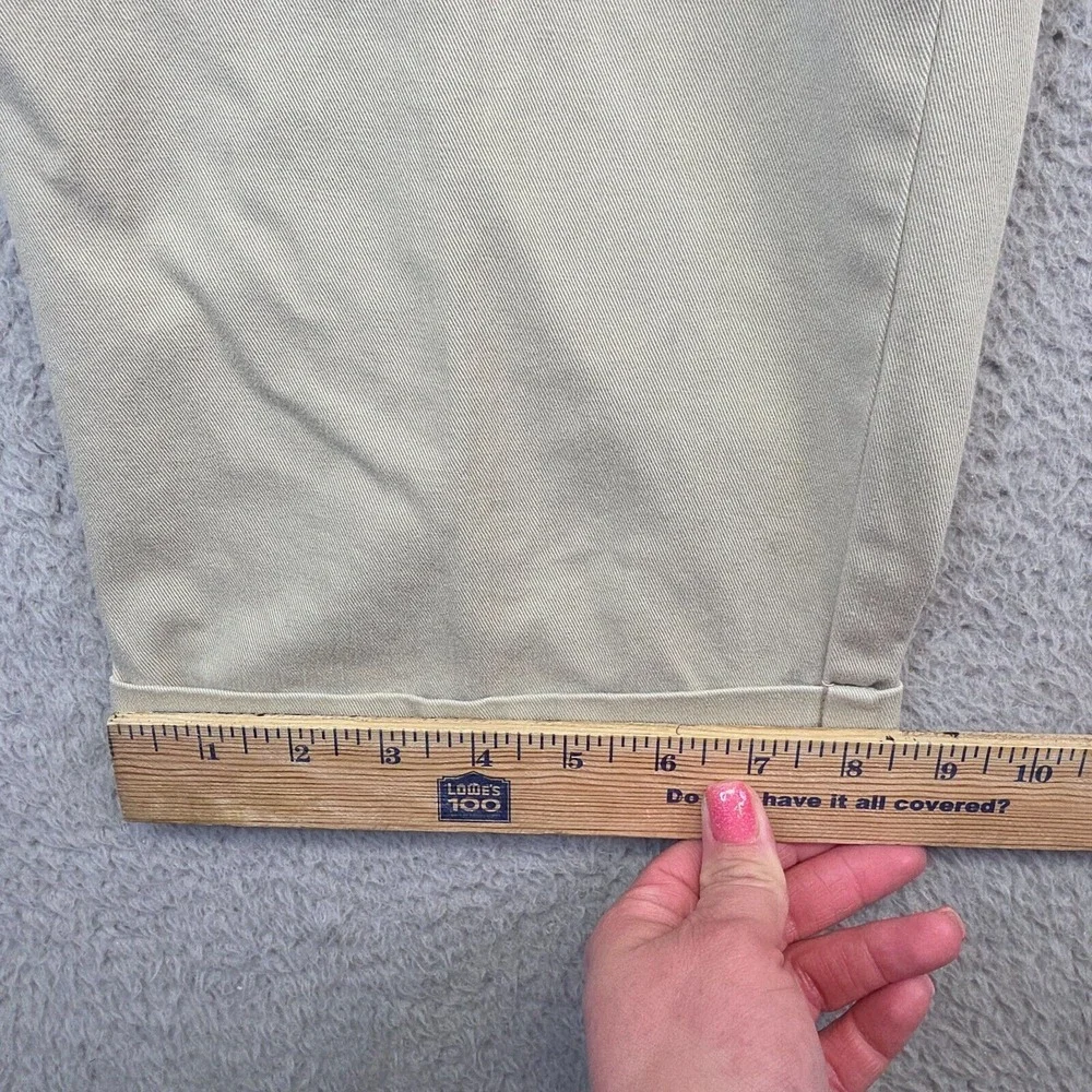 Polo Ralph Lauren‎ Hammond Pants Mens 38x32 Khaki Straight Pleated Preppy 35x30